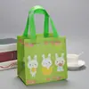 Bolsa de Compras Ecológica de Tela No Tejida Laminada Transfronteriza de Amazon Conejito de Huevo Regalo de Pascua Bolso Tote al por Mayor