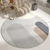 Tapete Redondo Transfronteiriço, Tapete de Veludo Cristal para Cadeira de Computador de Estudo, Tapete Antiderrapante, Tapete de Proteção de Piso, Tapete para Quarto ao Lado da Cama