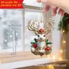 Decoraciones Navideñas, Regalos para Niños, Decoraciones Navideñas, Gato y Perro Taza 2D Planos de Acrílico Colgantes