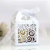 Caja de dulces hueca con diseño de corazón de Amazon azul real caja de embalaje de dulces para bodas fábrica en stock venta al por mayor