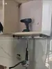 Novo Estilo Suporte de Instalação para Armário Suspenso Dobrável Espessado Aço Inoxidável Suporta Peso Portátil Mesa Elevatória Frete Grátis