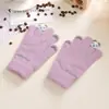 Guantes de Peluche Tejidos de Dibujos Animados Cálidos para Mujer, Guantes a Prueba de Frío con Pantalla Táctil, Guantes de Ciclismo Cálidos y Gruesos de Invierno, Lindos Estilo Coreano