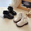 Botas Martin de Caña Corta con Encaje de Perlas para Niñas Suela Blanda 2026 Otoño e Invierno Nueva Moda Estilo Coreano