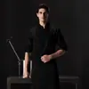 Ropa de Trabajo de Chef Otoño e Invierno Ropa de Hombre para Hoteles, Restaurantes, Cafeterías, Restaurantes, Bordado e Impresión, Manga Larga, Repostería, Cocina