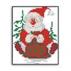 Feliz 99 desenho animado ponto cruz Papai Noel feriado pequeno pendurado imagem auto-bordado material de bordado bolsa fabricantes uma geração de cabelo