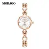 Mokago Nuevo Brazalete Reloj Más Vendido Estilo Coreano Moderno Resistente al Agua Reloj de Cuarzo para Estudiantes Ligero y Delgado Resistente al Agua Reloj para Mujer Venta al por Mayor