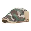 Boné Camuflado Respirável Novo de Verão com Aba Frontal e Tela, Boina Vazada, Chapéu Casual Masculino para Esportes ao Ar Livre, Proteção Solar
