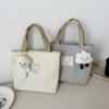 Bolsa de Cosméticos para mujer bolsa de lona color sólido bolsa pequeña cremallera mini todo-partido portátil bolsa pequeña para el trabajo y salidas