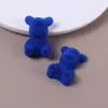 Peluche Adorable de Dibujos Animados Estéreo con Flocado Oso Accesorios para el Cabello DIY Funda para Teléfono Móvil Accesorios para Zapatos con Agujero Accesorios de Parche Al por Mayor