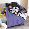 Manta de franela Coolomi con dibujos animados de Sanrio, transfronteriza, manta de aire acondicionado Four Seasons para la siesta en la oficina.