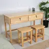 Escritorio de madera maciza integrado sin montaje, escritorio de oficina y silla con cajones, escritorio simple para el hogar, escritorio de estudio