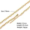 Cadena de flor de frijol de riñón de flor de lote cadena de acero de titanio joyería diy cadena lisa oro plata collar de amor para mujer cadena de clavícula de acero inoxidable