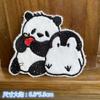 Pegatinas autoadhesivas de tela con diseño de panda bordado, para ropa, bolsas, decoración, parches de reparación, bricolaje
