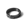 Anillos de Pareja Minimalistas de Acero Inoxidable Huecos con Recubrimiento Eléctrico, Joyería de Moda Europea y Americana, Bestseller de Amazon para Mujeres