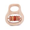 Sonaja de madera para bebé recién nacido transfronteriza de Amazon, campana de cuna, campana para agarrar con la mano, juguete relajante, lote de madera para jugar, entrega