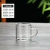 Vaso pequeño de vidrio martillado para té, taza maestra para juego de té kung fu doméstico, taza de té engrosada resistente al calor, taza individual, copa de vino, taza de té