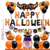 Nuevo globo de Halloween con forma de película de aluminio, globo decorativo de dibujos animados, globo para fiesta temática de Halloween