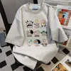 2026 Nuevo Estilo de Verano Divertida Camiseta con Estampado de Dibujos Animados, Estilo Casual Perezoso, Top de Moda Versátil Estilo Pareja