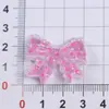Accesorios de Resina Decoraciones DIY Charms para Zapatos Pegatinas para Botellas de Agua Accesorios para el Cabello de Niños Cubiertas para Popotes Lazo en Forma de Ola Tamaño Pequeño