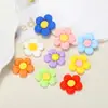 Resina Fosca Flor de Cinco Pétalas Girassol Acessórios para Joias DIY Acessórios para Celular Adesivos Cola Creme Materiais para Acessórios de Cabelo