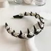 Diadema de Perlas de Lujo para Mujer 2026 Nuevo Estilo Diadema de Corona Alta de Lujo Ligero con Dientes para Lavarse la Cara Accesorio para el Cabello