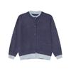 MTLCLOTHES suéter de otoño para hombre nuevo retro americano diseño de dos botones falsos combinación de colores cuello redondo moda