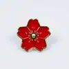 Broche de Flor de Rosa y Tulipán Transfronterizo Versátil Metal para Ropa de Niña Corsage Insignia de Joyería Pequeña Fresca Accesorios