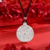 O Mesmo Ouro Areia Ponto de Diamante Oito Tesouros da Sorte na Loja de Ouro com Bússola de Diamante Pingente Vajra O Mesmo Colar de Wei Xue Corda Trançada