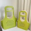 Caja de regalo de flores papel kraft cesta de flores portátil bolsa de embalaje floral para suministro transfronterizo caja de flores caja vacía caja de embalaje