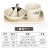 Conjunto de quatro peças de mesa de melamina criativo suit de louça de plástico japonesa pratos para hot pot copo colher comercial