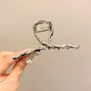 Grampo de Garra de Metal com Strass Coreano Temperamento Pedra Olho de Gato Espiga de Trigo Presilha de Cabelo Lírio do Vale Franja Presilha Tubarão Acessório de Cabelo