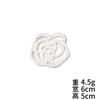 Dongdaemun Lujo Estilo Coreano Hecho a Mano Bordado Flor Hueca Adhesivo de Tela Perlas de Arroz Rosa Cinco Pétalos Camelia Parche de Flor