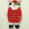 Decoraciones navideñas muñeco de nieve anciano calendario adornos adornos de calendario atmósfera de regalo colgante de tela fabricante en stock