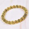 Pulsera de Ágata Calcedonia Corazón de Azúcar Blanco Arcoíris Amarillo Negro Natural Pulsera de Cristal Joyería de Moda Individual para Mujer