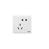 Interruptor de enchufe de control dual tipo 86 para el hogar, oculto, 16A, enchufe para aire acondicionado, panel de enchufe blanco de un solo control, control múltiple, 5 orificios
