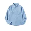Nova Camisa Jeans Azul Estilo Coreano Unissex para a Primavera de 2026, Jaqueta Camisa de Outono, Tendência Ins para Primavera e Outono