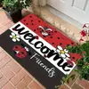 Nueva alfombrilla de suelo estilo americano transfronteriza para entrada, resistente a la suciedad, fácil de mantener, resistente al desgaste, alfombrilla decorativa para baño en stock