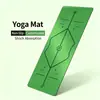 Tapete de yoga personalizado transfronteiriço de borracha PU, antiderrapante, espessado e alargado, 185*68*0,5cm, tapete de nível profissional para estúdios de yoga