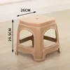 Banqueta de Plástico para Uso Doméstico na Sala de Estar, Espessada para Adultos, Banqueta Econômica para Mesa de Jantar, Cadeira de Borracha, Fabricante Banqueta Alta, Design Simples e Criativo