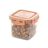 Gabinete de Escritorio BNBS Contenedor de Almacenamiento de Comida para Mascotas con Cierre Hermético, Frasco de Almacenamiento de Alimentos Liofilizados, Dispensador de Comida para Perros y Gatos