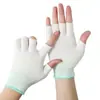 Guantes de pesca protectores para recoger té de dedos abiertos finos, medio dedo para empacar, clasificar, sub-dedo, nylon, protección solar, alta elasticidad, transpirables