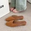 Sandalias Planas de Verano 2026, Estilo Nuevo, Cerradas, para Exteriores, de Tacón Bajo, sin Cierre, Estilo Perezoso para Mujer, Medias Zapatillas de Terciopelo con Punta