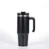 Copo de Carro Transfronteiriço 20oz/30oz com Alça, Copo com Isolamento a Vácuo de Aço Inoxidável 304, Grande Capacidade com Canudo, Copo de Gelo