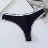 Tanga de Algodón Puro para Mujer Sexy Sin Costuras Cinturón de Letras Cómodo Transpirable Hilo T-String Ropa Interior para Mujer Venta al por Mayor Transfronteriza