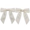 Pinza para el pelo estilo coreano beige, sencilla, retro, elegante, estilo francés, con lazo grande, para niña, pinza para la parte superior, pinza para cola de caballo