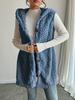 Cárdigan Casual de Invierno para Mujer con Capucha y Botones, de Felpa de Doble Cara en Color Sólido, de Venta Caliente en Comercio Exterior Transfronterizo Europeo y Americano