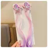 Meninas Novo Doce Estrela Pônei Polly Grampo de Cabelo Peruca Gradiente Colorida Acessórios de Cabelo de Seda Doce Legal Brincalhão Trançado Headwear
