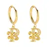 Pendientes de Acero Inoxidable Chapado en Oro 18K con 26 Letras, Pendientes de Zirconia con Forma de Ola de Lujo, Pendientes Elegantes