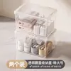Caixa Pequena Transparente Caixa de Armazenamento para Miudezas Organizador de Cartas para Mesa com Tampa Mini Caixa de Armazenamento Retangular para Quarto