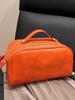 Bolsa de cosméticos portátil de viaje, sencilla y a la moda, de gran capacidad, de color sólido, con cremallera de PU, bolsa de aseo, bolsa de cosméticos portátil